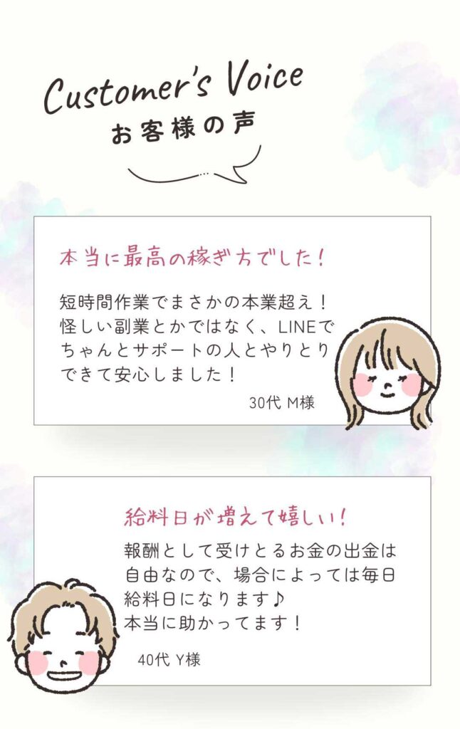 お客様の声をご紹介